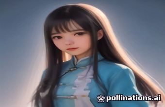 少女领域国风穿搭，汉服改良版少女装配发簪，在古风园林中拍照，传统与现代融合